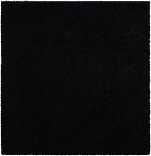 Black 7' 10 x 7' 10 Everyday Shag Square Area Rug Thick Soft Touch Fluffy & Plush Shaggy Pile 100% Polypropylene With Cotton Backing Durable  Carpet for Sale at Rug Engine
