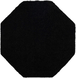 Black 7' 10 x 7' 10 Everyday Shag Octagon Area Rug Thick Soft Touch Fluffy & Plush Shaggy Pile 100% Polypropylene With Cotton Backing Durable  Carpet for Sale at Rug Engine