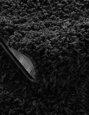 Black 7' 10 x 7' 10 Everyday Shag Round Area Rug Thick Soft Touch Fluffy & Plush Shaggy Pile 100% Polypropylene With Cotton Backing Durable  Carpet for Sale at Rug Engine