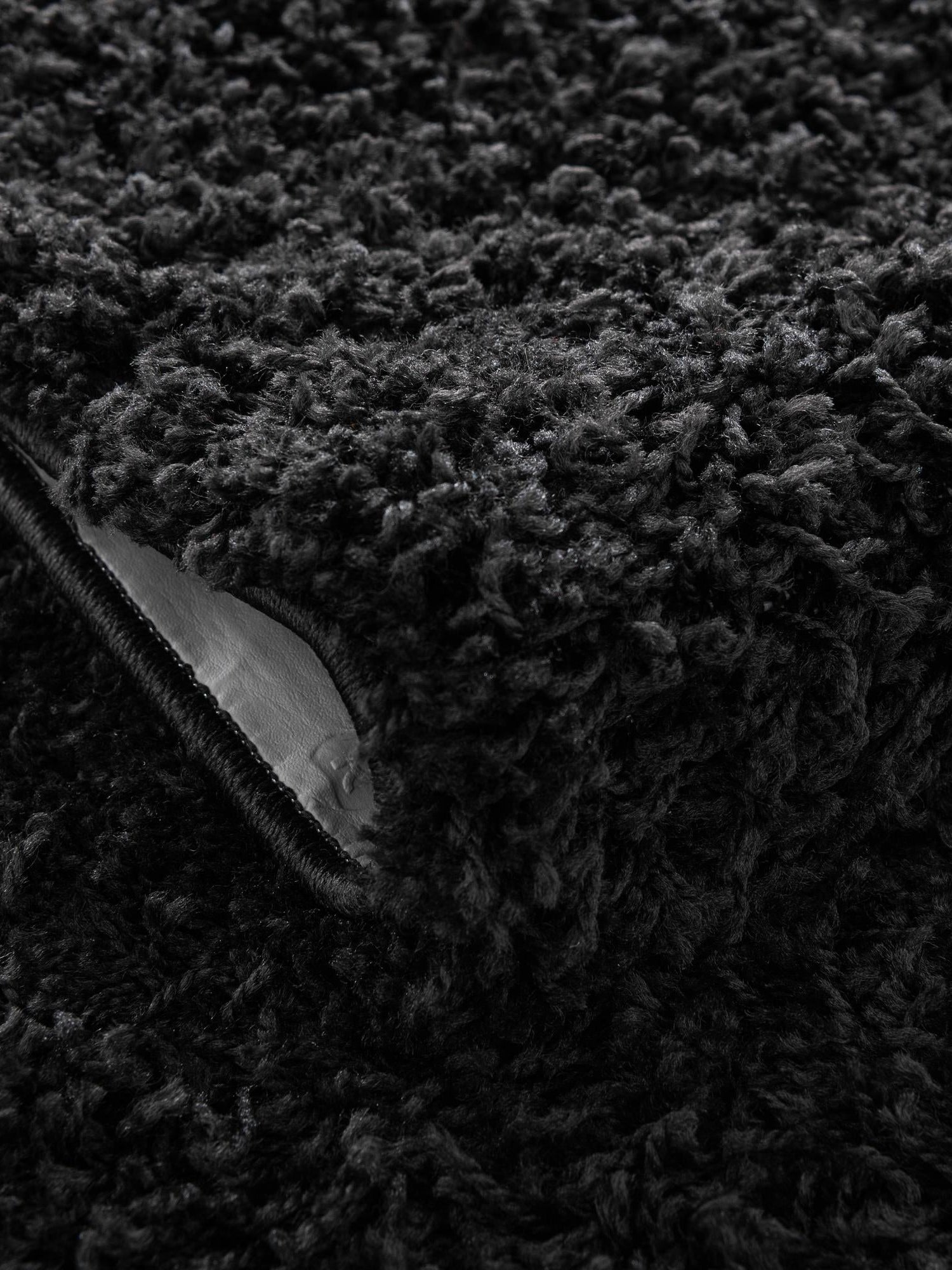 Black 10' 2 x 10' 2 Everyday Shag Round Area Rug Thick Soft Touch Fluffy & Plush Shaggy Pile 100% Polypropylene With Cotton Backing Durable  Carpet for Sale at Rug Engine