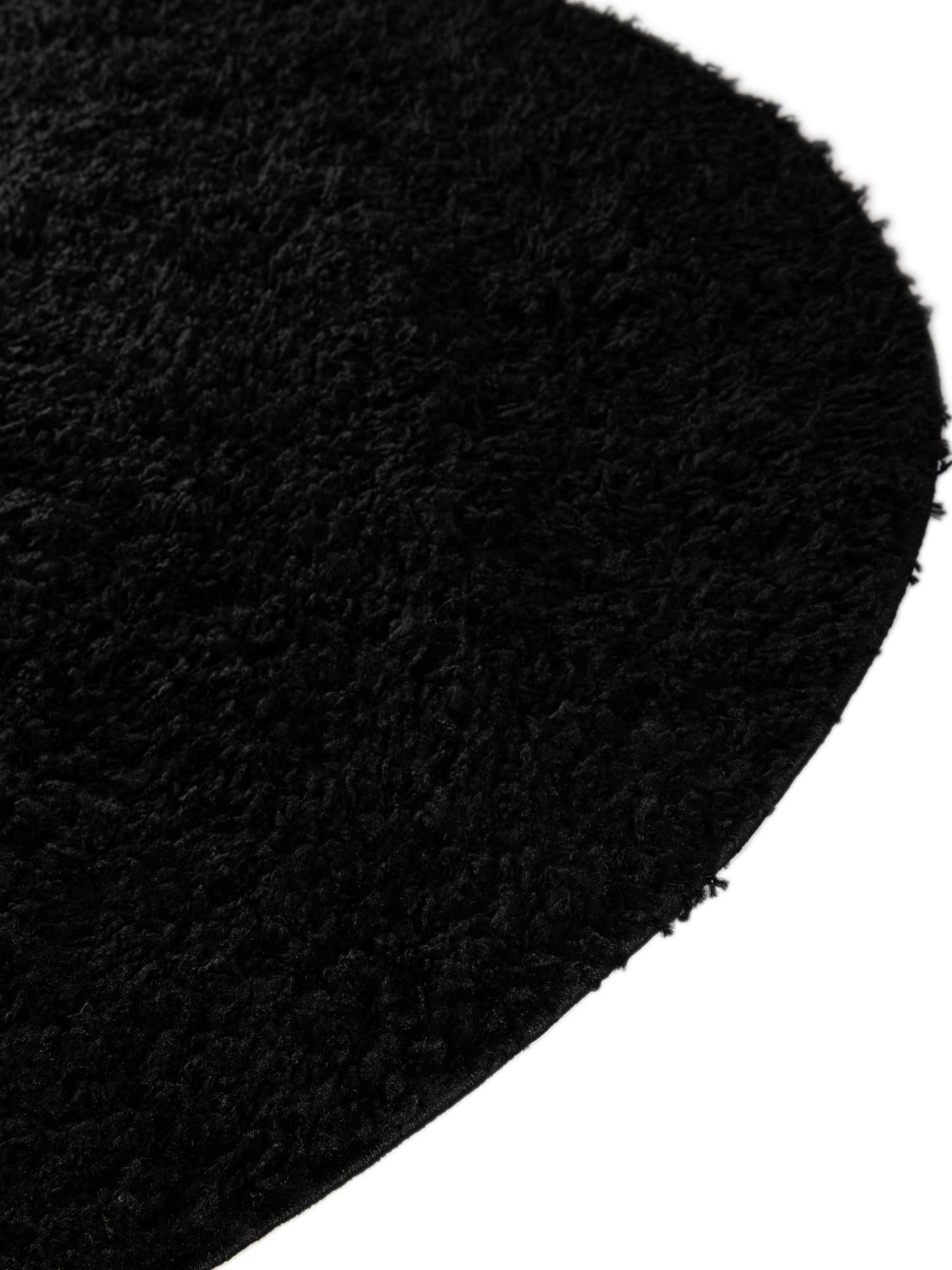 Black 6' x 6' Everyday Shag Round Area Rug Thick Soft Touch Fluffy & Plush Shaggy Pile 100% Polypropylene With Cotton Backing Durable  Carpet for Sale at Rug Engine