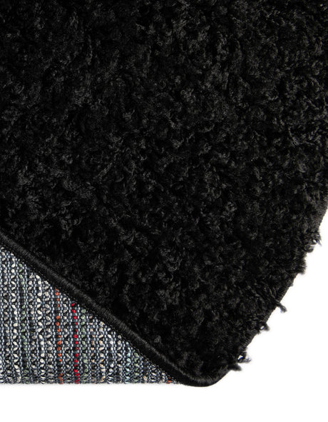 Black 10' 2 x 10' 2 Everyday Shag Round Area Rug Thick Soft Touch Fluffy & Plush Shaggy Pile 100% Polypropylene With Cotton Backing Durable  Carpet for Sale at Rug Engine