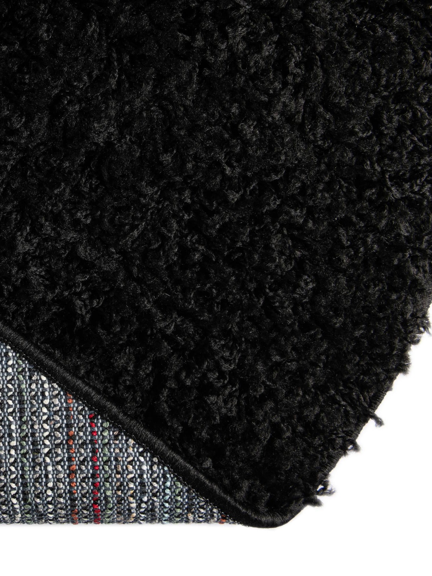 Black 7' 10 x 7' 10 Everyday Shag Round Area Rug Thick Soft Touch Fluffy & Plush Shaggy Pile 100% Polypropylene With Cotton Backing Durable  Carpet for Sale at Rug Engine