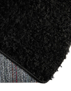 Black 7' 10 x 7' 10 Everyday Shag Round Area Rug Thick Soft Touch Fluffy & Plush Shaggy Pile 100% Polypropylene With Cotton Backing Durable  Carpet for Sale at Rug Engine