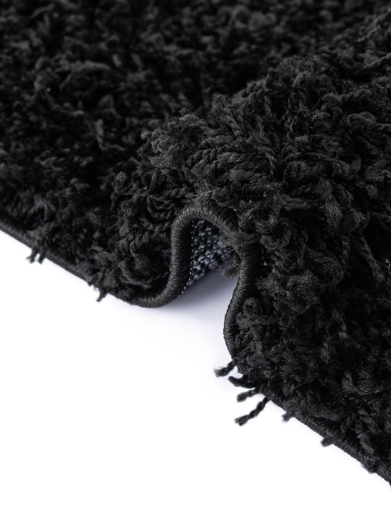 Black 3' 3 x 3' 3 Everyday Shag Round Area Rug Thick Soft Touch Fluffy & Plush Shaggy Pile 100% Polypropylene With Cotton Backing Durable  Carpet for Sale at Rug Engine