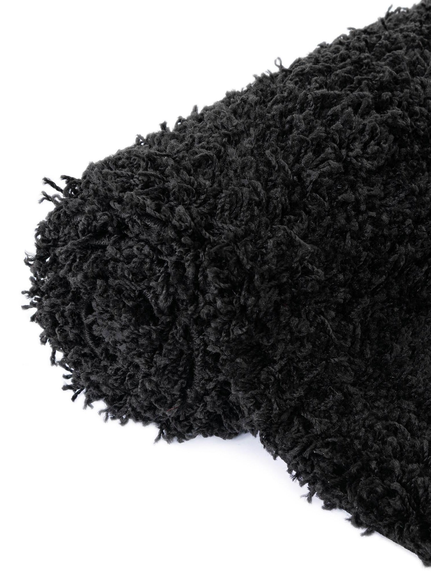 Black 3' 3 x 3' 3 Everyday Shag Round Area Rug Thick Soft Touch Fluffy & Plush Shaggy Pile 100% Polypropylene With Cotton Backing Durable  Carpet for Sale at Rug Engine