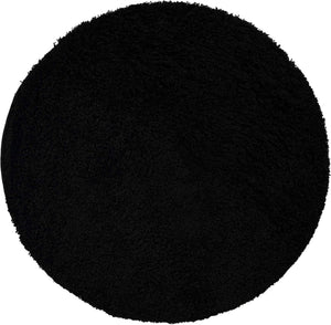 Black 4' x 4' Everyday Shag Round Area Rug Thick Soft Touch Fluffy & Plush Shaggy Pile 100% Polypropylene With Cotton Backing Durable  Carpet for Sale at Rug Engine