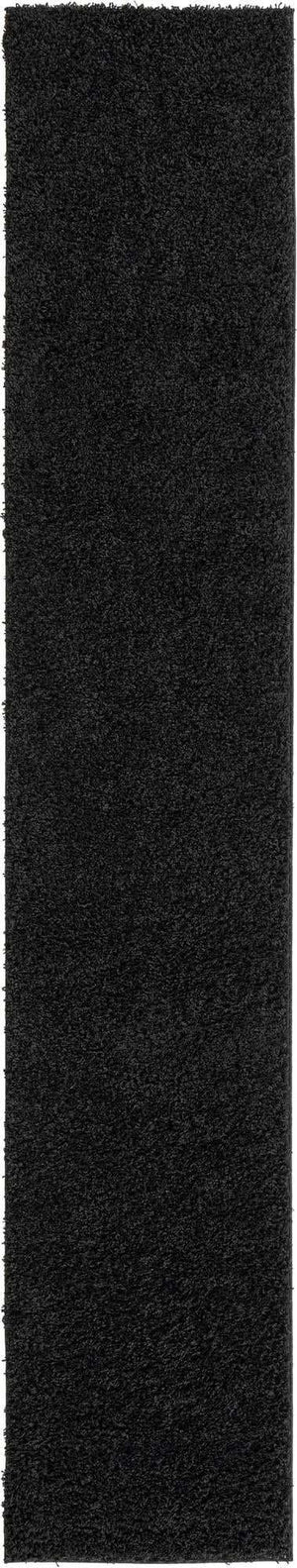 Black 2' 6 x 13' Everyday Shag Runner Area Rug Thick Soft Touch Fluffy & Plush Shaggy Pile 100% Polypropylene With Cotton Backing Durable  Carpet for Sale at Rug Engine