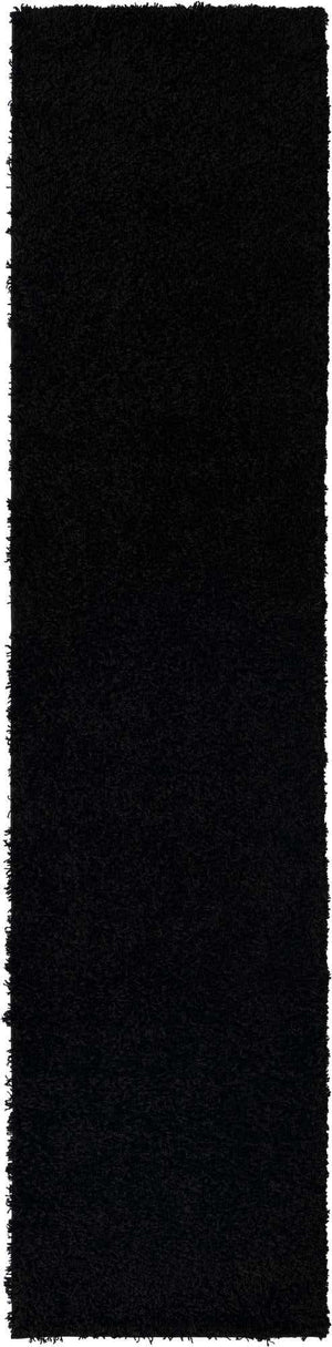 Black 2' 6 x 10' Everyday Shag Runner Area Rug Thick Soft Touch Fluffy & Plush Shaggy Pile 100% Polypropylene With Cotton Backing Durable  Carpet for Sale at Rug Engine
