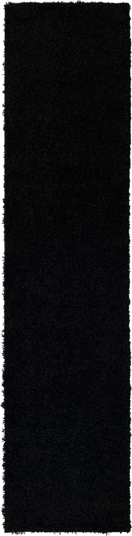Black 2' 6 x 10' Everyday Shag Runner Area Rug Thick Soft Touch Fluffy & Plush Shaggy Pile 100% Polypropylene With Cotton Backing Durable  Carpet for Sale at Rug Engine