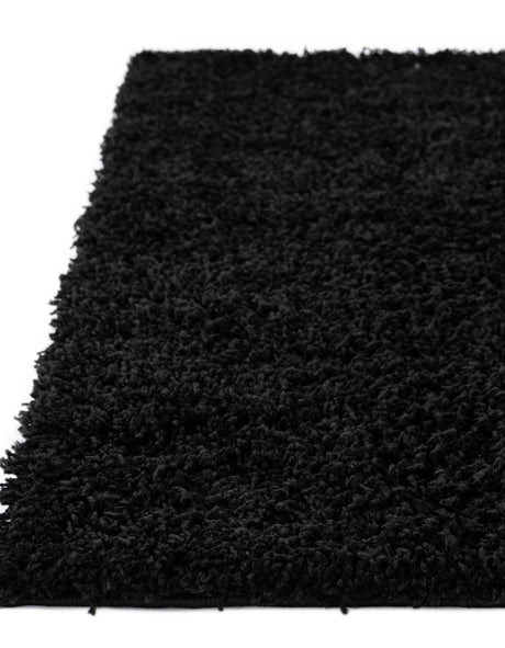 Black 2' 6 x 10' Everyday Shag Runner Area Rug Thick Soft Touch Fluffy & Plush Shaggy Pile 100% Polypropylene With Cotton Backing Durable  Carpet for Sale at Rug Engine