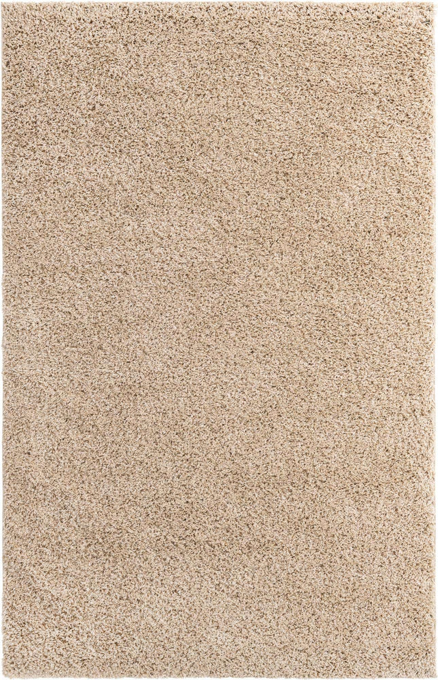 Taupe 6' x 9' Everyday Shag Rectangle Area Rug Thick Soft Touch Fluffy & Plush Shaggy Pile 100% Polypropylene With Cotton Backing Durable  Carpet for Sale at Rug Engine