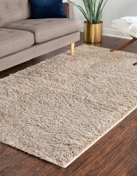 Taupe 9' x 12' 4 Everyday Shag Rectangle Area Rug Thick Soft Touch Fluffy & Plush Shaggy Pile 100% Polypropylene With Cotton Backing Durable  Carpet for Sale at Rug Engine