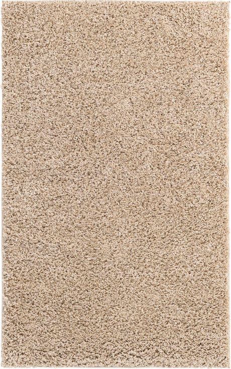 Taupe 4' x 6' Everyday Shag Rectangle Area Rug Thick Soft Touch Fluffy & Plush Shaggy Pile 100% Polypropylene With Cotton Backing Durable  Carpet for Sale at Rug Engine