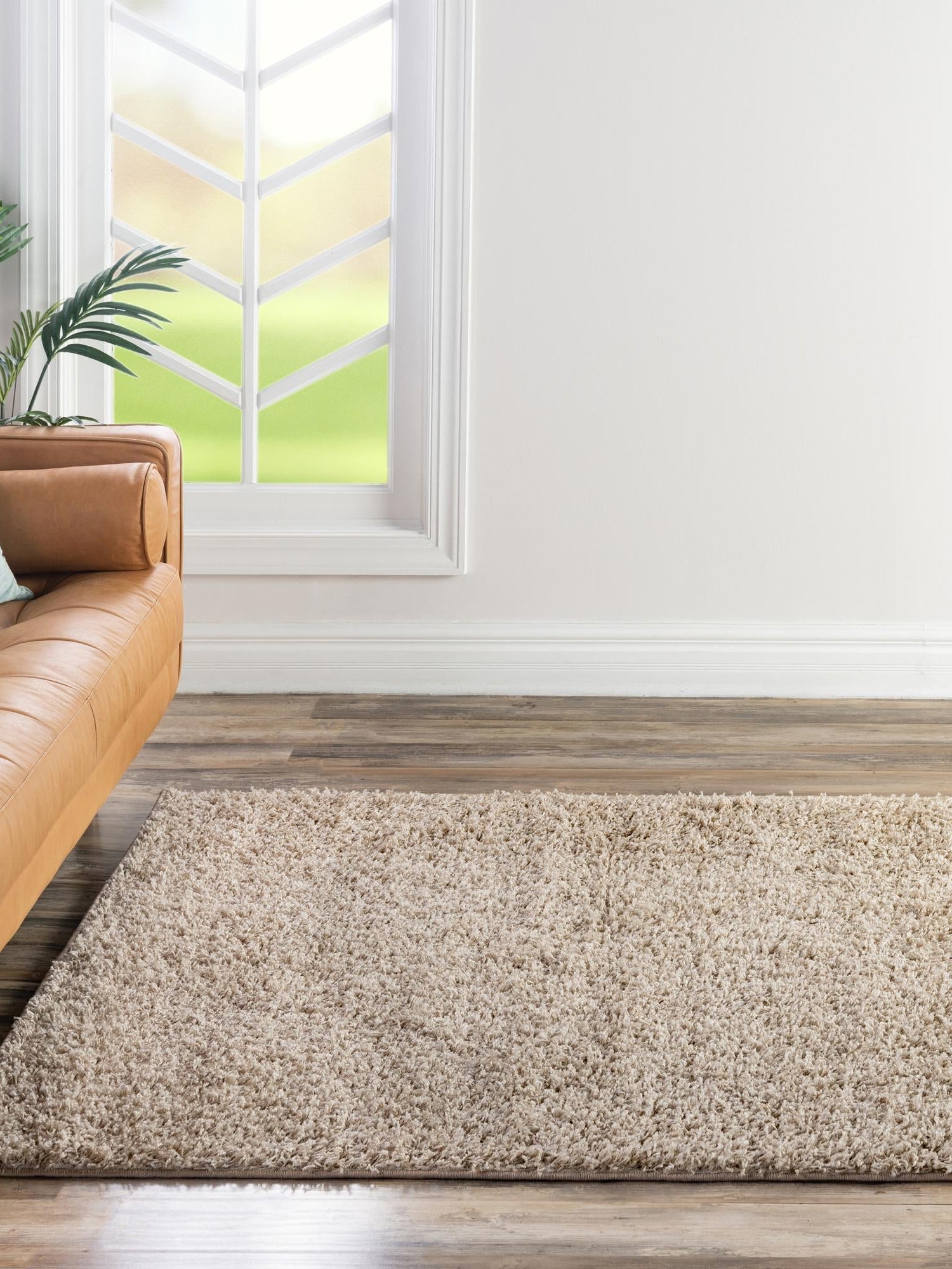 Taupe 3' 3 x 3' 3 Everyday Shag Square Area Rug Thick Soft Touch Fluffy & Plush Shaggy Pile 100% Polypropylene With Cotton Backing Durable  Carpet for Sale at Rug Engine