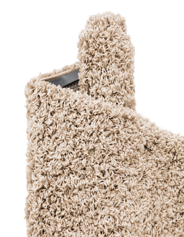 Taupe 3' 3 x 3' 3 Everyday Shag Square Area Rug Thick Soft Touch Fluffy & Plush Shaggy Pile 100% Polypropylene With Cotton Backing Durable  Carpet for Sale at Rug Engine