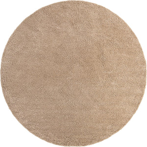 Taupe 12' 4 x 12' 4 Everyday Shag Round Area Rug Thick Soft Touch Fluffy & Plush Shaggy Pile 100% Polypropylene With Cotton Backing Durable  Carpet for Sale at Rug Engine