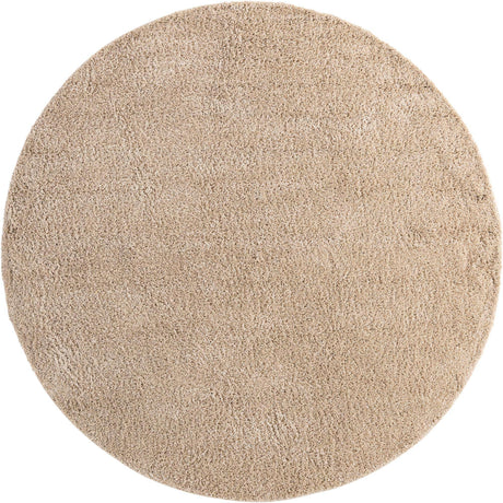 Taupe 10' 2 x 10' 2 Everyday Shag Round Area Rug Thick Soft Touch Fluffy & Plush Shaggy Pile 100% Polypropylene With Cotton Backing Durable  Carpet for Sale at Rug Engine