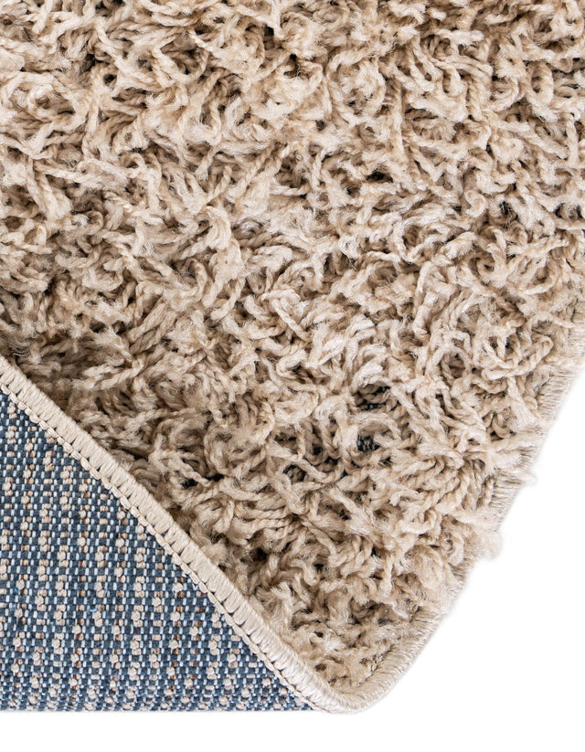 Taupe 7' 10 x 7' 10 Everyday Shag Round Area Rug Thick Soft Touch Fluffy & Plush Shaggy Pile 100% Polypropylene With Cotton Backing Durable  Carpet for Sale at Rug Engine