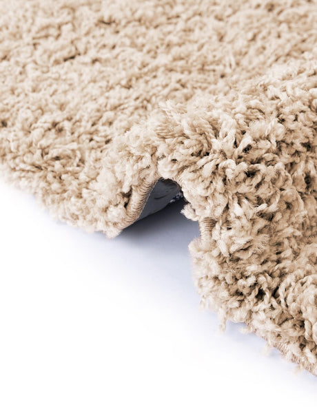 Taupe 7' 10 x 7' 10 Everyday Shag Round Area Rug Thick Soft Touch Fluffy & Plush Shaggy Pile 100% Polypropylene With Cotton Backing Durable  Carpet for Sale at Rug Engine
