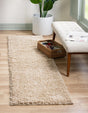 Taupe 2' 2 x 6' 7 Everyday Shag Runner Area Rug Thick Soft Touch Fluffy & Plush Shaggy Pile 100% Polypropylene With Cotton Backing Durable  Carpet for Sale at Rug Engine