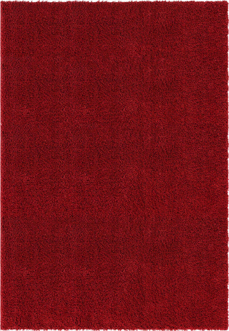 Cherry Red 10' x 13' 11 Everyday Shag Rectangle Area Rug Thick Soft Touch Fluffy & Plush Shaggy Pile 100% Polypropylene With Cotton Backing Durable  Carpet for Sale at Rug Engine