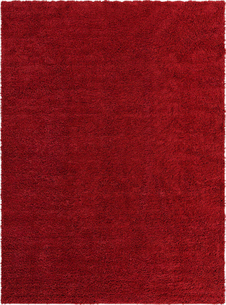 Cherry Red 10' x 13' Everyday Shag Rectangle Area Rug Thick Soft Touch Fluffy & Plush Shaggy Pile 100% Polypropylene With Cotton Backing Durable  Carpet for Sale at Rug Engine