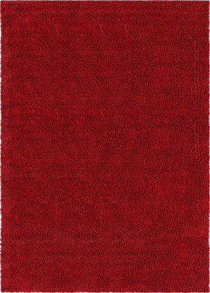 Cherry Red 8' x 11' Everyday Shag Rectangle Area Rug Thick Soft Touch Fluffy & Plush Shaggy Pile 100% Polypropylene With Cotton Backing Durable  Carpet for Sale at Rug Engine