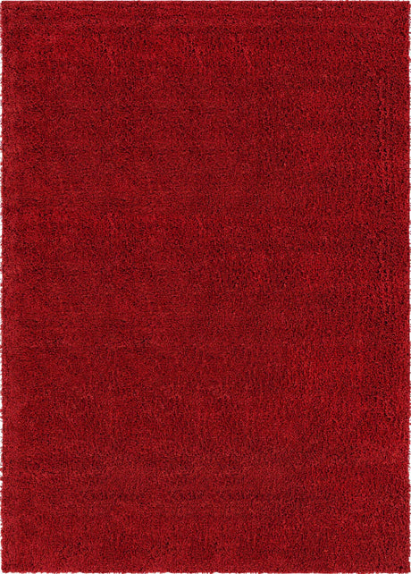 Cherry Red 8' x 11' Everyday Shag Rectangle Area Rug Thick Soft Touch Fluffy & Plush Shaggy Pile 100% Polypropylene With Cotton Backing Durable  Carpet for Sale at Rug Engine