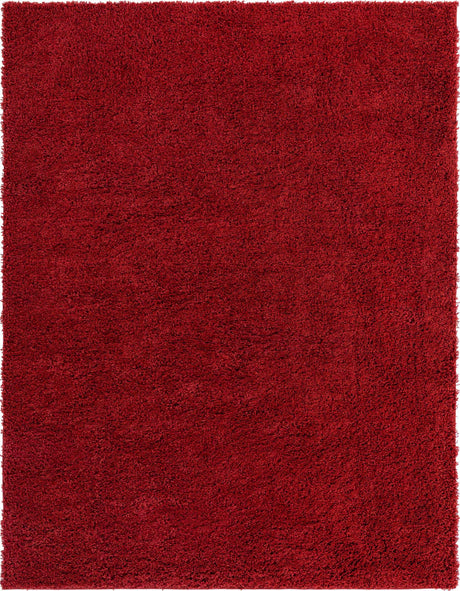 Cherry Red 8' x 10' Everyday Shag Rectangle Area Rug Thick Soft Touch Fluffy & Plush Shaggy Pile 100% Polypropylene With Cotton Backing Durable  Carpet for Sale at Rug Engine