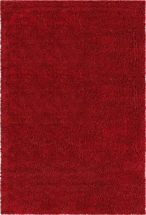 Cherry Red 7' x 10' Everyday Shag Rectangle Area Rug Thick Soft Touch Fluffy & Plush Shaggy Pile 100% Polypropylene With Cotton Backing Durable  Carpet for Sale at Rug Engine