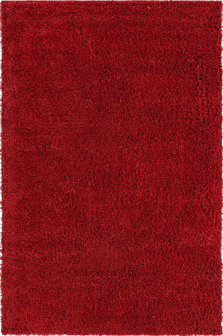 Cherry Red 6' x 9' Everyday Shag Rectangle Area Rug Thick Soft Touch Fluffy & Plush Shaggy Pile 100% Polypropylene With Cotton Backing Durable  Carpet for Sale at Rug Engine