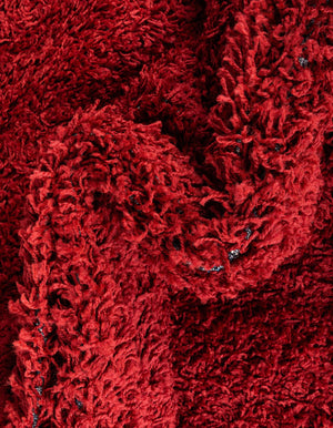Cherry Red 7' x 10' Everyday Shag Rectangle Area Rug Thick Soft Touch Fluffy & Plush Shaggy Pile 100% Polypropylene With Cotton Backing Durable  Carpet for Sale at Rug Engine