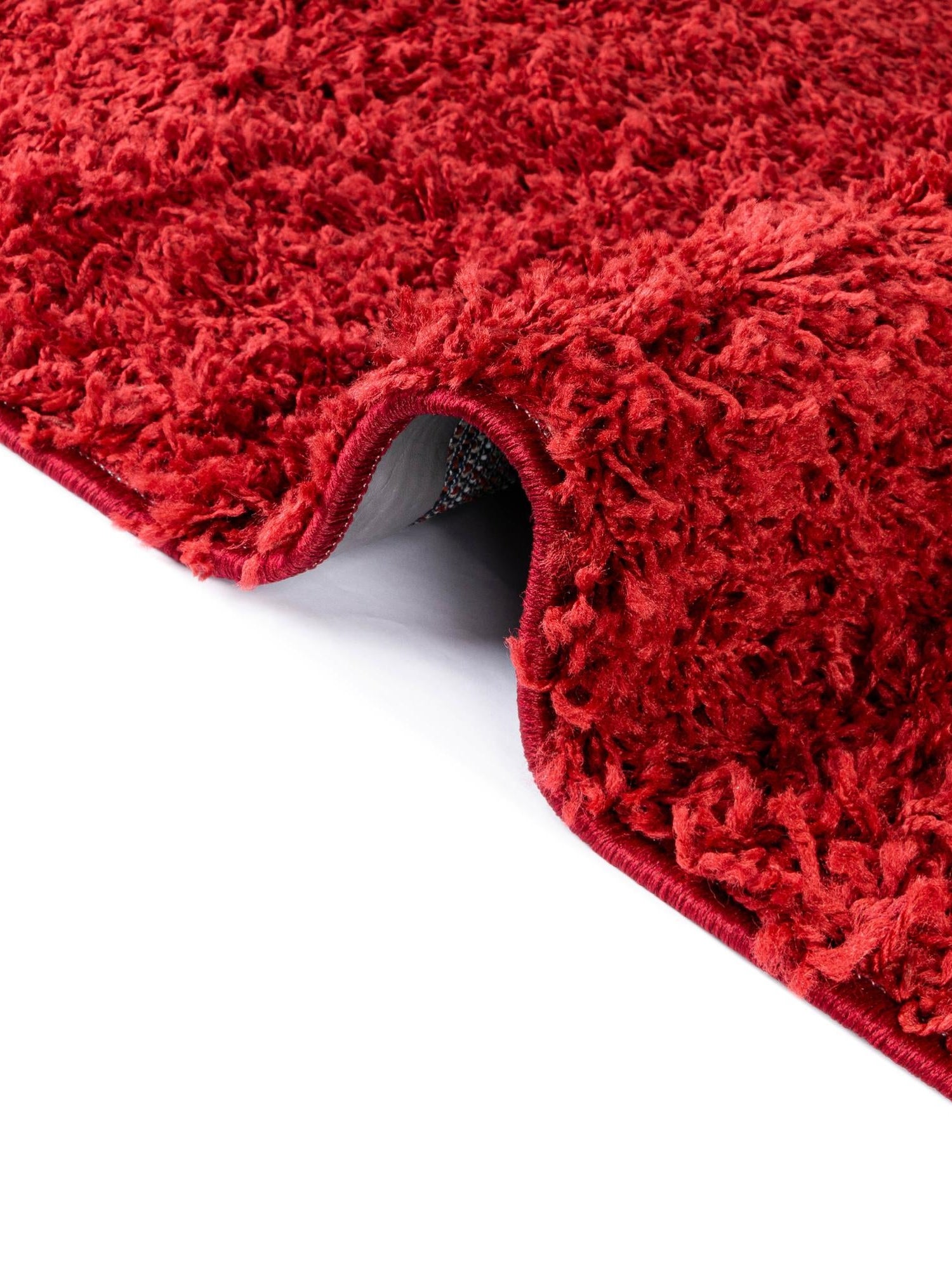 Cherry Red 5' x 8' Everyday Shag Rectangle Area Rug Thick Soft Touch Fluffy & Plush Shaggy Pile 100% Polypropylene With Cotton Backing Durable  Carpet for Sale at Rug Engine