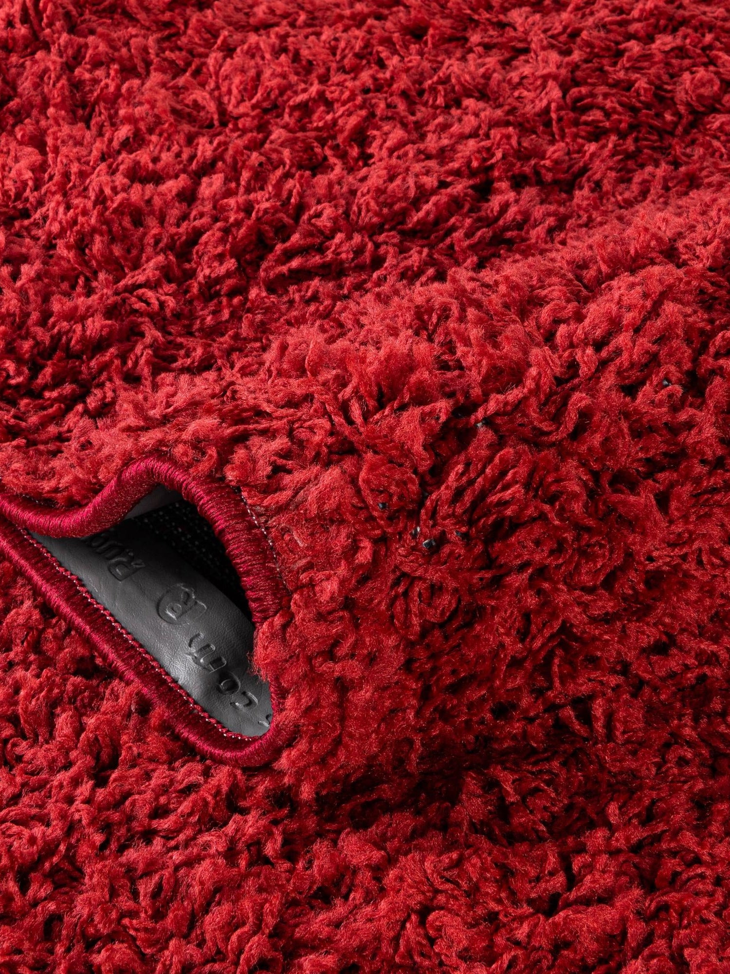 Cherry Red 4' x 4' Everyday Shag Round Area Rug Thick Soft Touch Fluffy & Plush Shaggy Pile 100% Polypropylene With Cotton Backing Durable  Carpet for Sale at Rug Engine