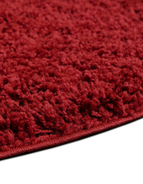 Cherry Red 10' 2 x 10' 2 Everyday Shag Round Area Rug Thick Soft Touch Fluffy & Plush Shaggy Pile 100% Polypropylene With Cotton Backing Durable  Carpet for Sale at Rug Engine