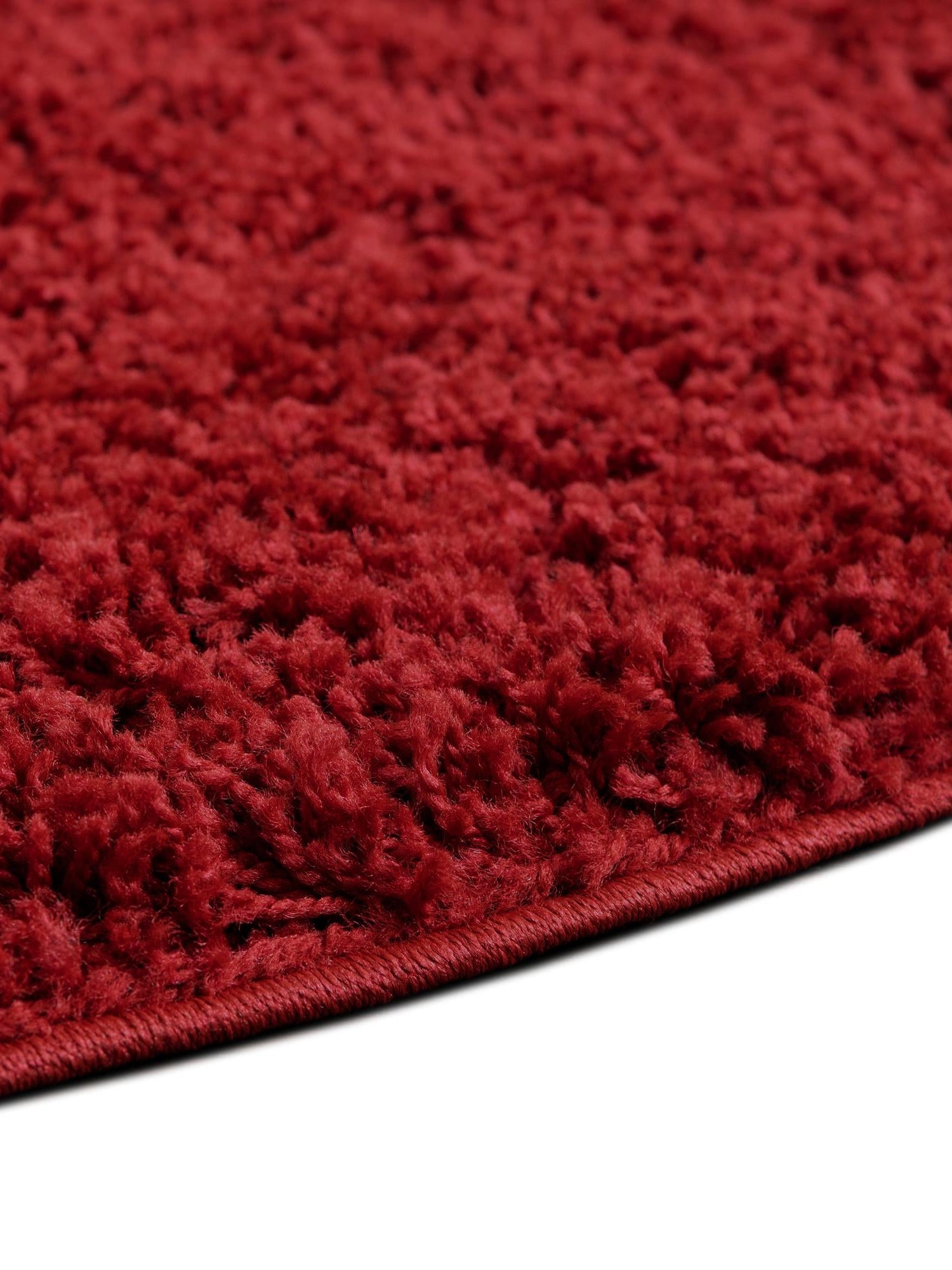 Cherry Red 5' x 5' Everyday Shag Round Area Rug Thick Soft Touch Fluffy & Plush Shaggy Pile 100% Polypropylene With Cotton Backing Durable  Carpet for Sale at Rug Engine