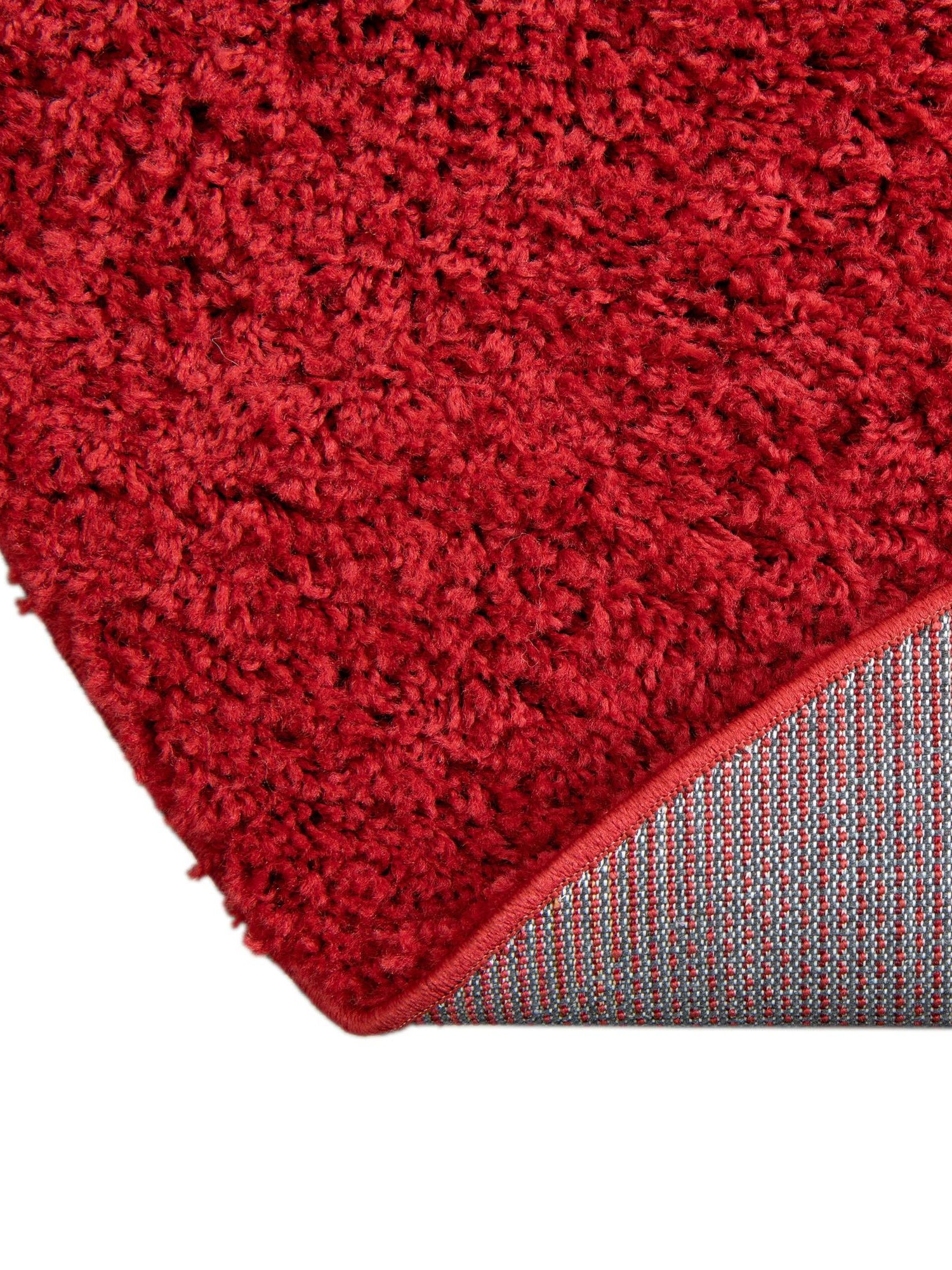 Cherry Red 7' x 7' Everyday Shag Round Area Rug Thick Soft Touch Fluffy & Plush Shaggy Pile 100% Polypropylene With Cotton Backing Durable  Carpet for Sale at Rug Engine
