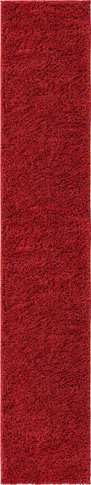 Cherry Red 2' 6 x 13' Everyday Shag Runner Area Rug Thick Soft Touch Fluffy & Plush Shaggy Pile 100% Polypropylene With Cotton Backing Durable  Carpet for Sale at Rug Engine