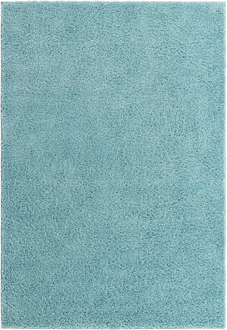 Turquoise 7' x 10' Everyday Shag Rectangle Area Rug Thick Soft Touch Fluffy & Plush Shaggy Pile 100% Polypropylene With Cotton Backing Durable  Carpet for Sale at Rug Engine