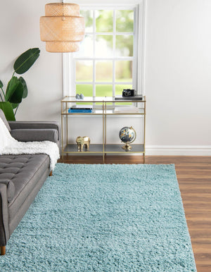 Turquoise 3' 3 x 5' 3 Everyday Shag Rectangle Area Rug Thick Soft Touch Fluffy & Plush Shaggy Pile 100% Polypropylene With Cotton Backing Durable  Carpet for Sale at Rug Engine