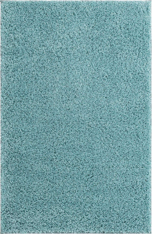 Turquoise 4' x 6' Everyday Shag Rectangle Area Rug Thick Soft Touch Fluffy & Plush Shaggy Pile 100% Polypropylene With Cotton Backing Durable  Carpet for Sale at Rug Engine