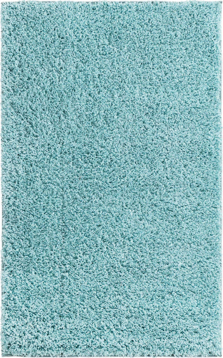 Turquoise 3' 3 x 5' 3 Everyday Shag Rectangle Area Rug Thick Soft Touch Fluffy & Plush Shaggy Pile 100% Polypropylene With Cotton Backing Durable  Carpet for Sale at Rug Engine
