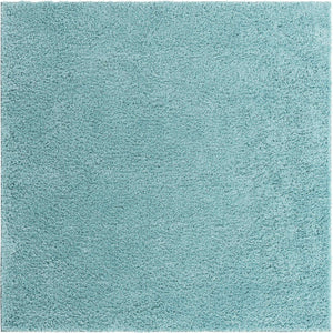 Turquoise 7' 10 x 7' 10 Everyday Shag Square Area Rug Thick Soft Touch Fluffy & Plush Shaggy Pile 100% Polypropylene With Cotton Backing Durable  Carpet for Sale at Rug Engine