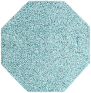 Turquoise 7' 10 x 7' 10 Everyday Shag Octagon Area Rug Thick Soft Touch Fluffy & Plush Shaggy Pile 100% Polypropylene With Cotton Backing Durable  Carpet for Sale at Rug Engine