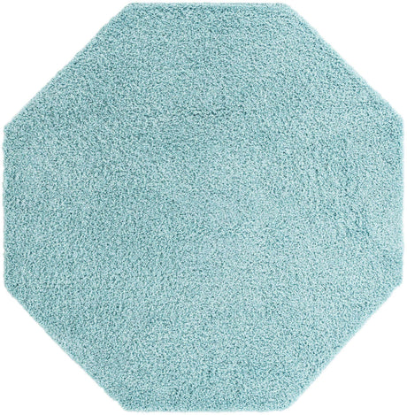 Turquoise 7' 10 x 7' 10 Everyday Shag Octagon Area Rug Thick Soft Touch Fluffy & Plush Shaggy Pile 100% Polypropylene With Cotton Backing Durable  Carpet for Sale at Rug Engine