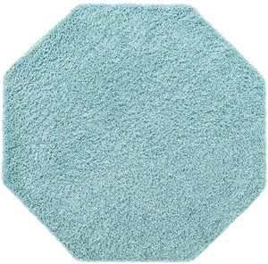 Turquoise 6' x 6' Everyday Shag Octagon Area Rug Thick Soft Touch Fluffy & Plush Shaggy Pile 100% Polypropylene With Cotton Backing Durable  Carpet for Sale at Rug Engine