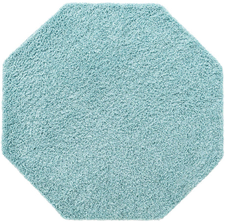 Turquoise 6' x 6' Everyday Shag Octagon Area Rug Thick Soft Touch Fluffy & Plush Shaggy Pile 100% Polypropylene With Cotton Backing Durable  Carpet for Sale at Rug Engine