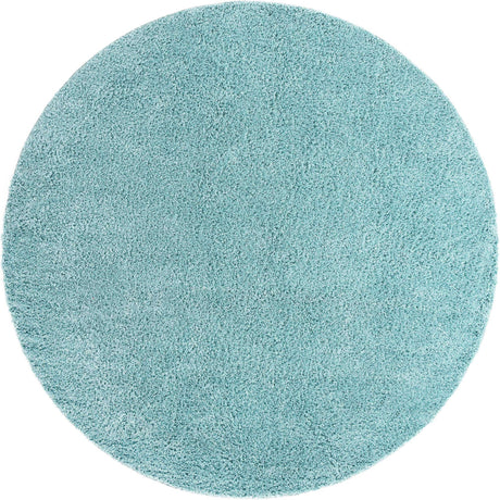 Turquoise 10' 2 x 10' 2 Everyday Shag Round Area Rug Thick Soft Touch Fluffy & Plush Shaggy Pile 100% Polypropylene With Cotton Backing Durable  Carpet for Sale at Rug Engine