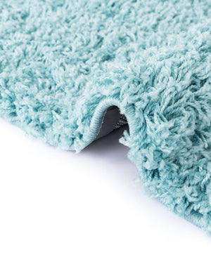 Turquoise 4' x 4' Everyday Shag Round Area Rug Thick Soft Touch Fluffy & Plush Shaggy Pile 100% Polypropylene With Cotton Backing Durable  Carpet for Sale at Rug Engine